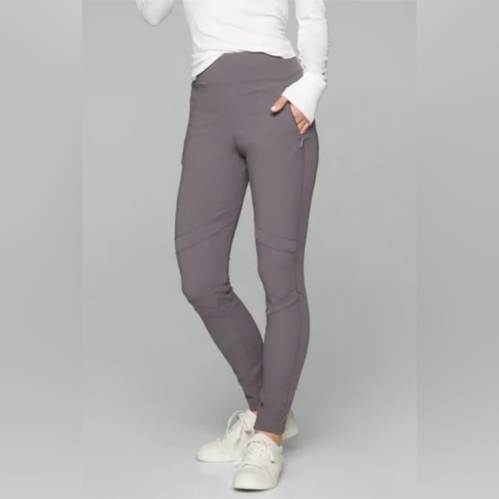 Athleta Gray Slim Track Pants